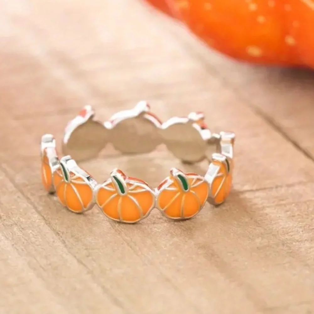 Adjustable Pumpkin Band Ring